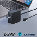 CARGADOR PORTATIL ASUS VIVOBOOK 19V 2.37 AMP 4.0*1.35MM TIPO ORIGINAL