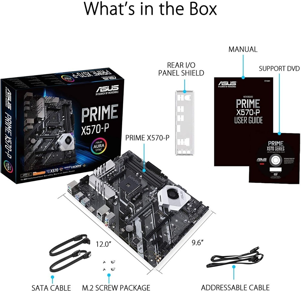 Combo Board Procesador AMD Ryzen 5600G + X570-P Asus