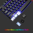Combo Teclado Mouse + Pad Cakce Retroiluminación LED cable USB