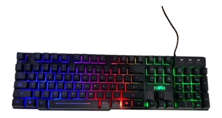 COMBO TECLADO Y MOUSE GAMER RGB RETROILUMINADO MODELO: GC-801
