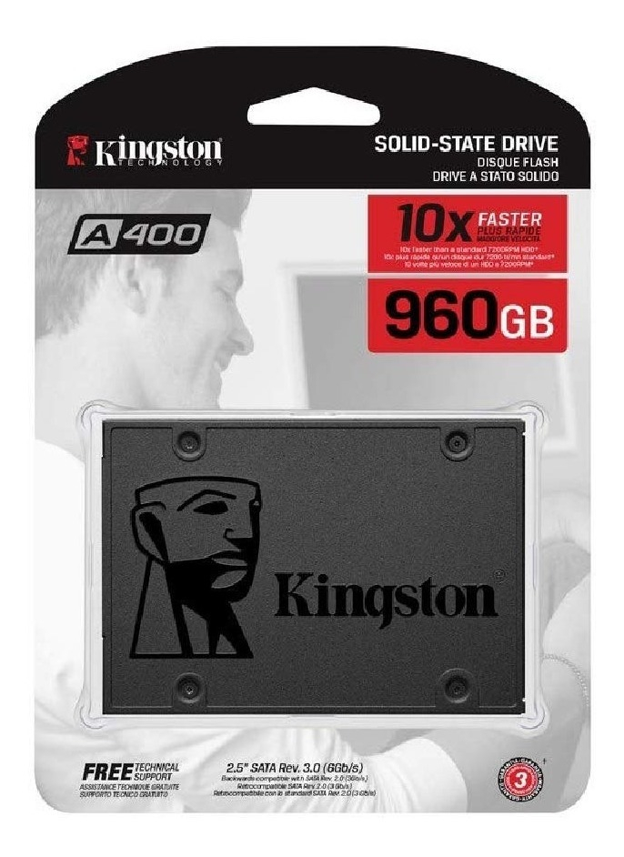 SSD Disco Solido Kingston A400 960GB