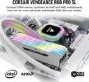 KIT RAM PC DDR4 16GB (2X8GB) 3200MHZ CORSAIR VENGEANCE RGB PRO SL BLANCO