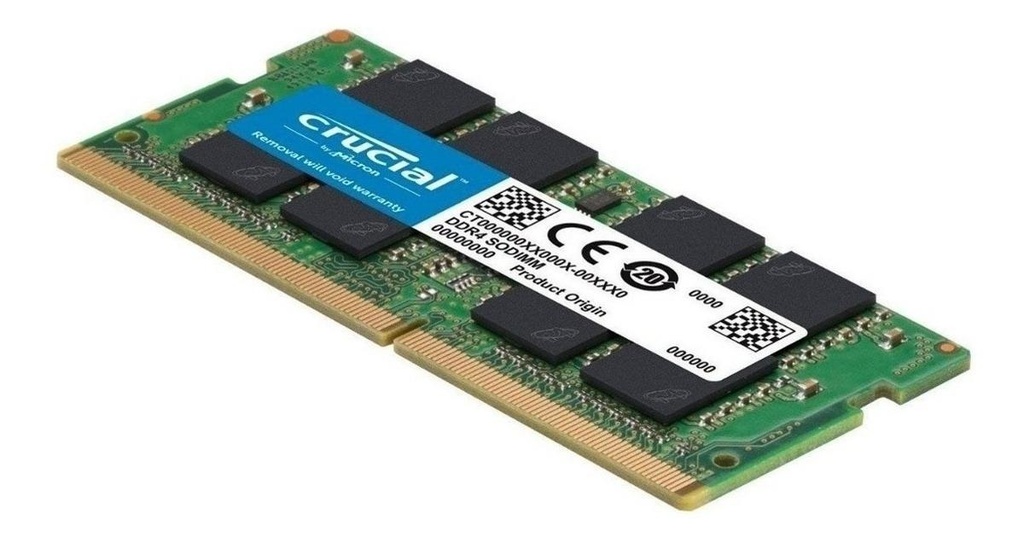 RAM PORTATIL DDR4 8GB 2666MHZ CRUCIAL