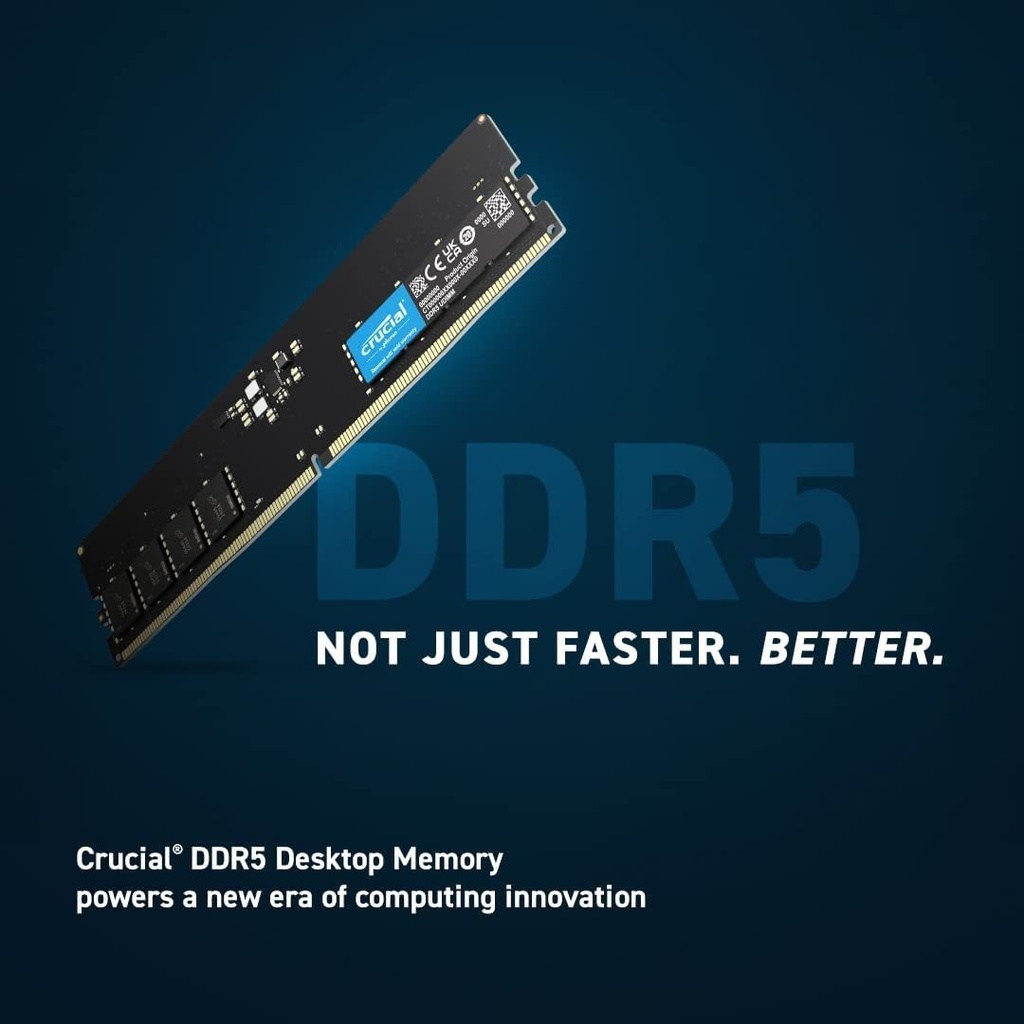 MEMORIA RAM PC 8GB DDR5 4800 MHz CL40 CRUCIAL