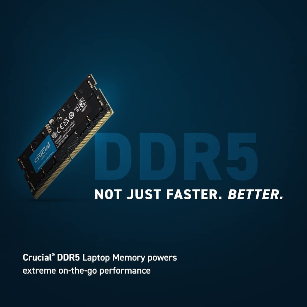 Memoria RAM Portatil 8GB DDR5 4800MHz CRUCIAL