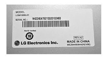 PANTALLA TODO EN UNO LED 19.5 PUL 6 PINES