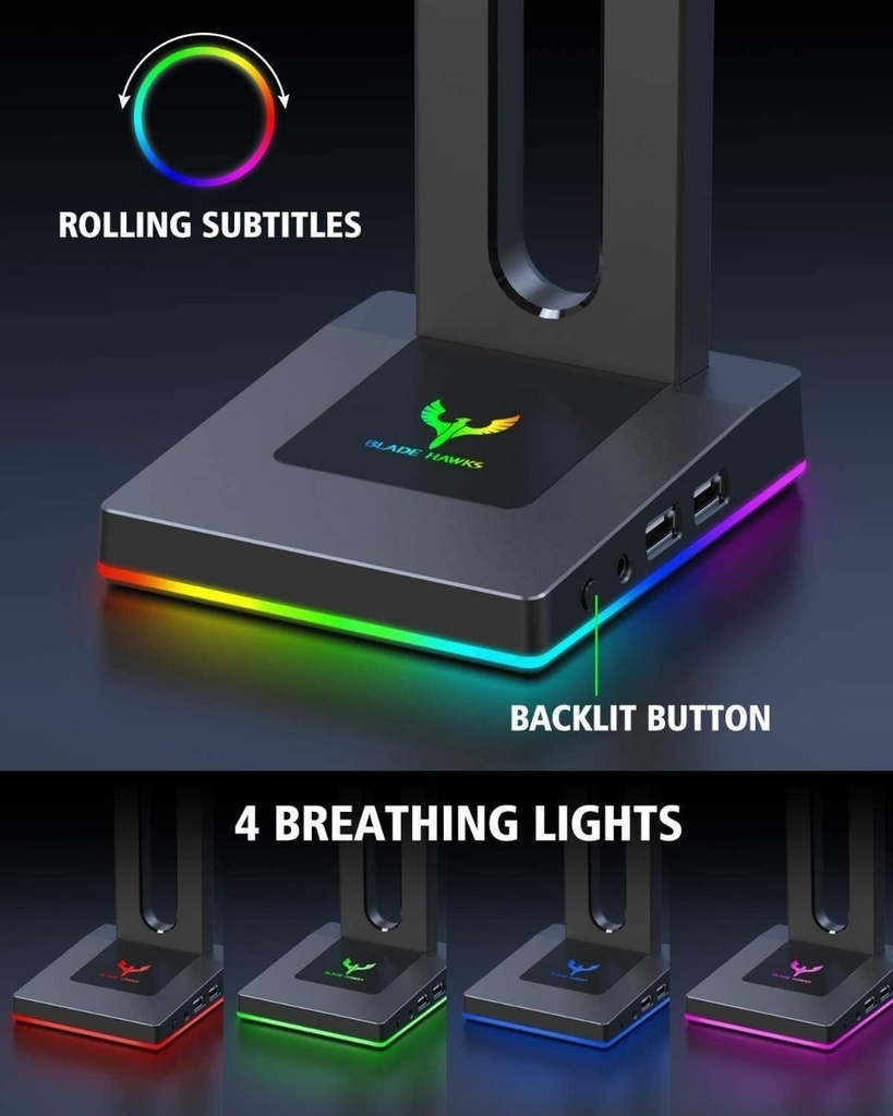 Soporte Base Para Diadema BLADE HAWKS RGB HS18