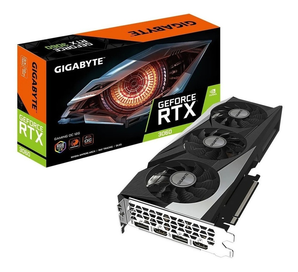 TARJETA VIDEO GIGABYTE GAMING OC RTX 3060 GDDR6 12GB