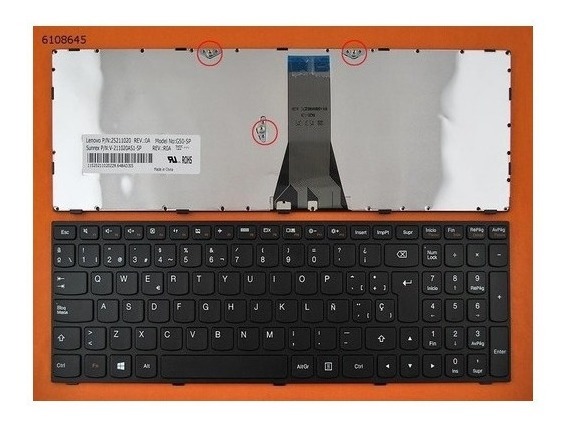 Teclado Portatil Lenovo G50 / 500-15ISK / B50-30 G50-45