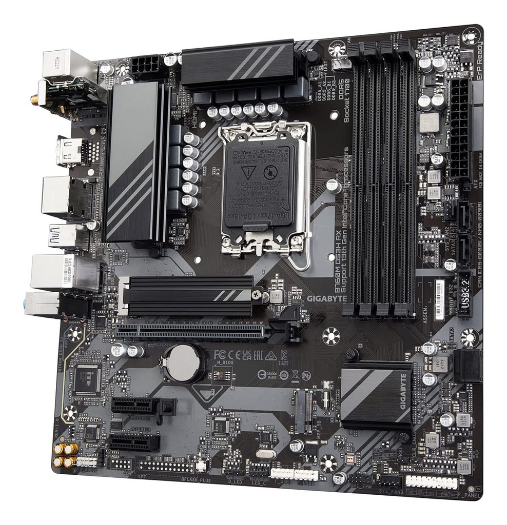 BOARD B760M DS3H AX GIGABYTE LGA 1700/ Intel/ B760/ M-ATX/ DDR5 /WIFI