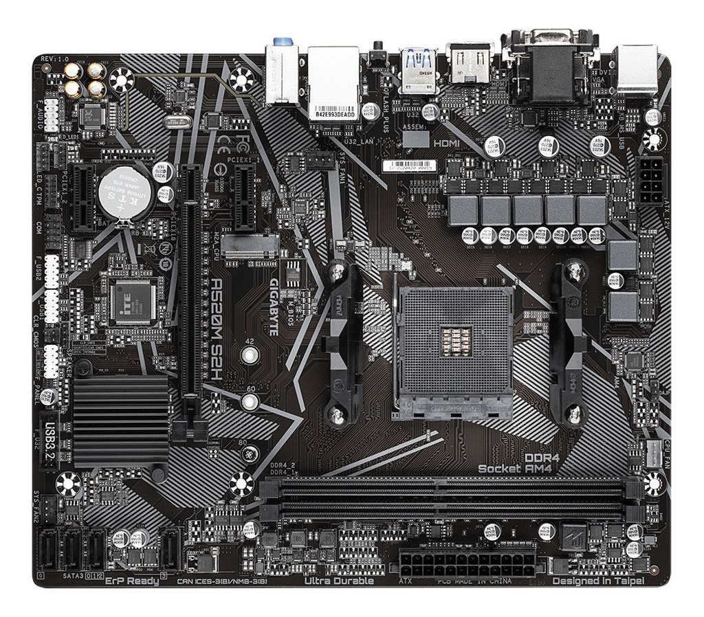 BOARD A520M S2H AM4 GIGABYTE Micro Atx