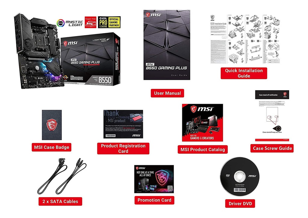 BOARD MSI MPG B550 GAMING PLUS AMD AM4