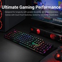 Teclado Redragon K551 mecánico RGB LED retroiluminado Swichet azules Gaming PC