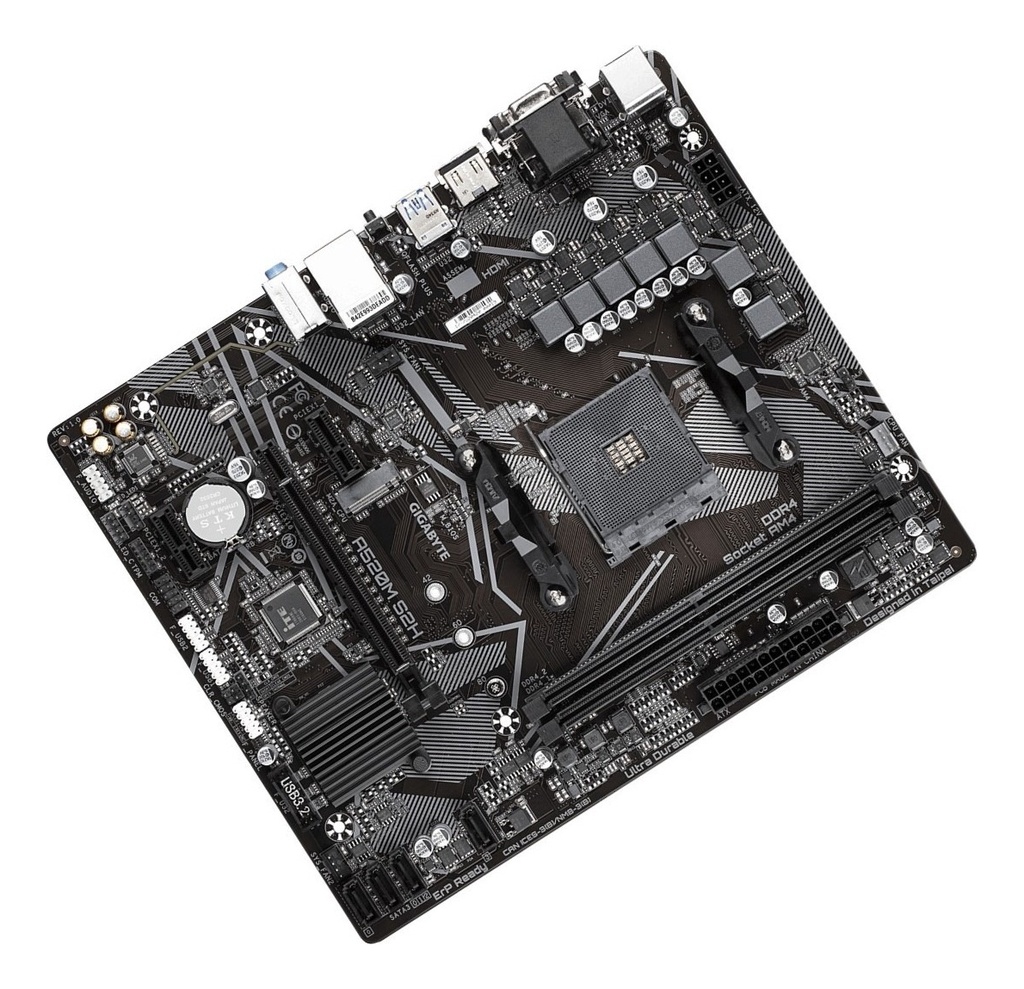 Board Gigabyte A520m S2h Am4 A520 Micro Atx Mb