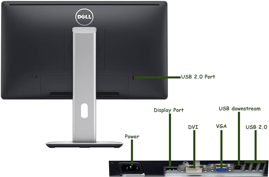 MONITOR DELL P2214HB LED 22 PULG VGA/DVI/DISPLAYPORT/USB
