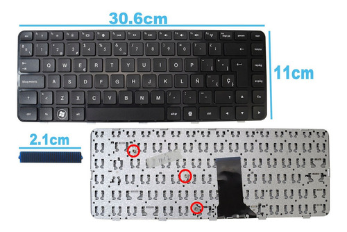 Teclado Hp DV5-2030LA / DV5-2000 / DM4-1060US