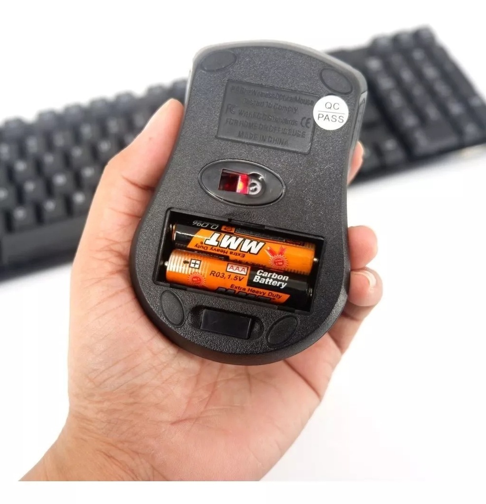 COMBO TECLADO MOUSE INALAMBRICO 2.4G MODELO:TJ-808