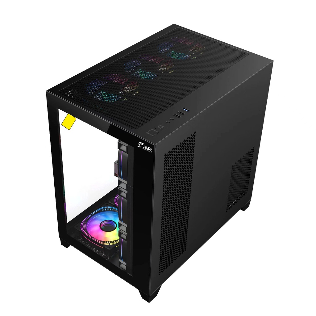 CHASIS GAMER DARNESS JX126 NEGRO / 6 COOLERS ARGB