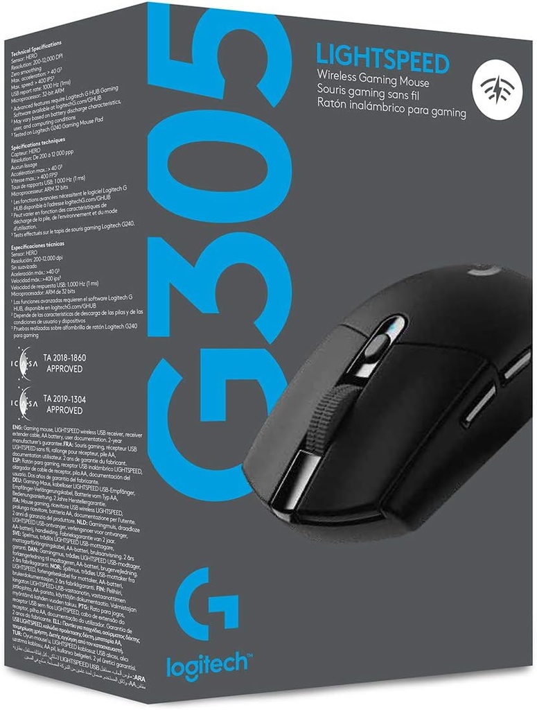 MOUSE G305 LIGHTSPEED Logitech Gaming Inalámbrico