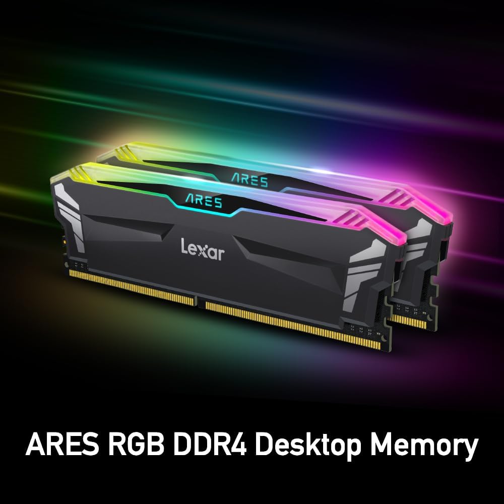 Kit Memoria RAM Lexar ARES RGB 32 GB (2 x 16 GB) DDR4 3600Mhz