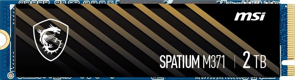 SSD MSI SPATIUM M371 NVMe M.2 2TB SSD interno PCIe Gen3 NVMe 3D NAND
