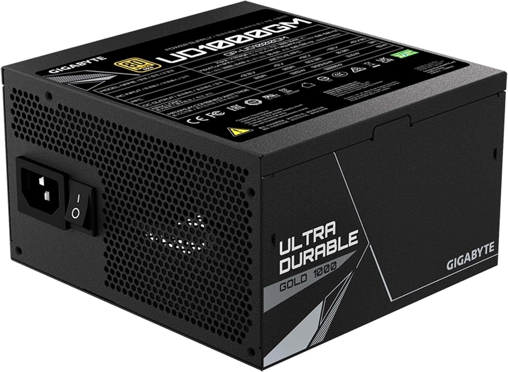 GIGABYTE GP-UD1000GM 1000W 80 Plus Gold Certified Fuente de alimentación totalmente modular