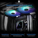 Thermalright Frozen Prism 240 Black ARGB Enfriador  para CPU con ventilador ARGB de 4.724 in LGA1700/1150/1151/1200/2011