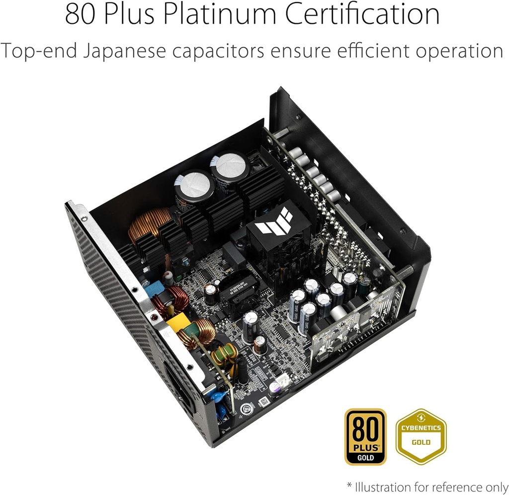 ASUS TUF Gaming 1000W Gold (1000 W, fuente de alimentación totalmente modular compatible con ATX 3.0, certificado Gold 80+)