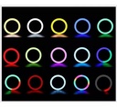 ro De Luz Rgb Led Flash 33 Cm Fotografía Selfie + Trípode Color de la estructura Negro 5