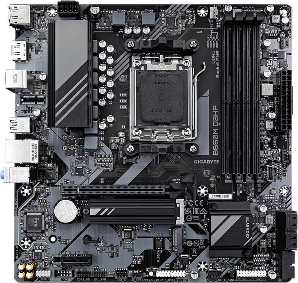 GIGABYTE B650M D3HP (AM5/ LGA 1718/ AMD/ B650/ Micro ATX