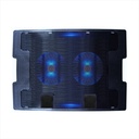 BASE PORTATIL 2 VENTILADOR PLEGABLE NEGRO MOD:638A