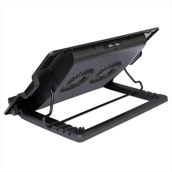 BASE PORTATIL 2 VENTILADOR PLEGABLE NEGRO MOD:638A