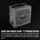 Thermaltake Smart BM3 650W 80Plus Bronze ATX 3.0 y PCIE 5.0 Ready Fuente de alimentación semimodular
