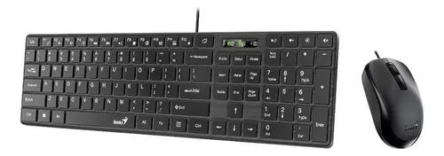 Combo teclado + Mouse Genius SlimStar C126 Alambrico USB Negro