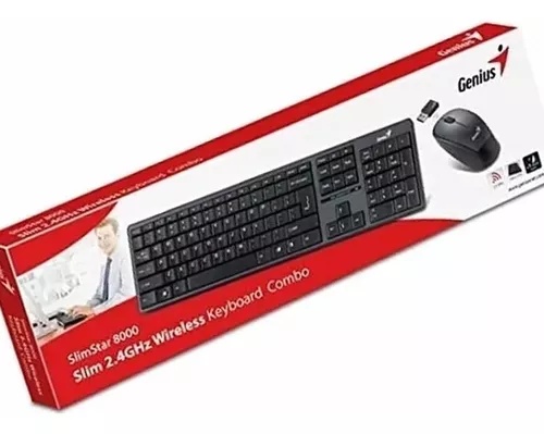 Combo teclado + mouse inalambrico Genius SlimStar 8000SE