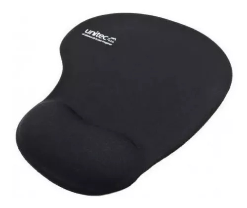 Pad Mouse Unitec Negro En Silica Diseño Ergonomico