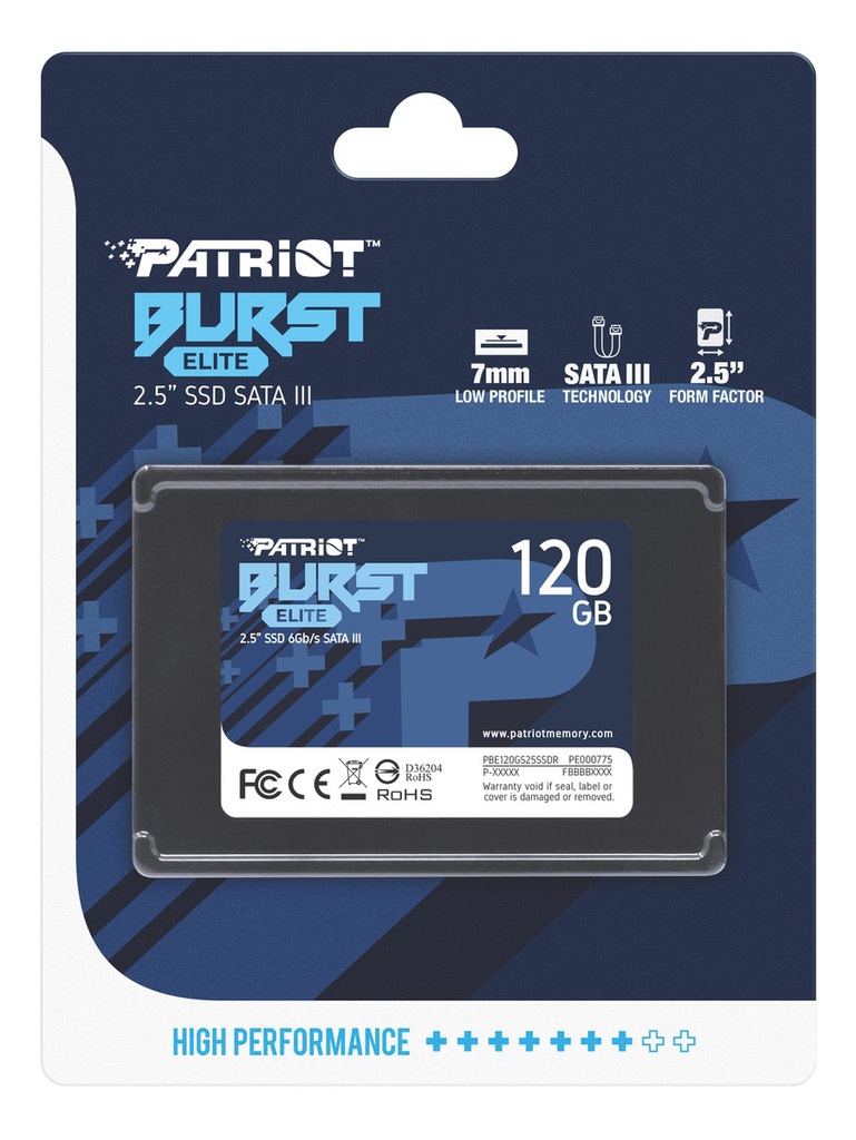 SSD 120GB PATRIOT BURST ELITE SATA