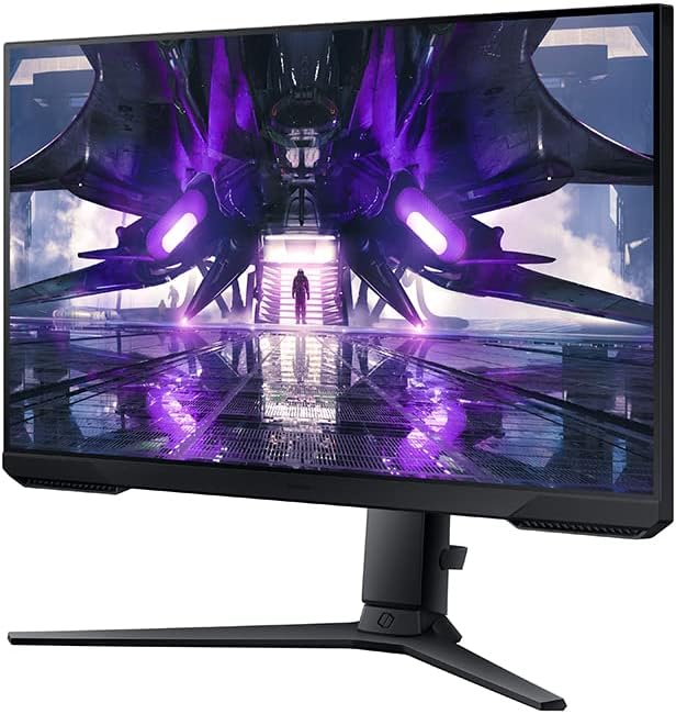 SAMSUNG Odyssey G32A Monitor de videojuegos de 24" con Eye Saver Mode, Free-Sync Premium, FHD, 1ms, 165Hz, con altura ajustable para comodidad de jugador,