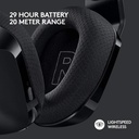 Auriculares inalámbricos G733 Lightspeed, con diadema de suspensión, Lightsync RGB, controladores de audio PRO-G, color negro