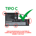 BATERIA LENOVO IDEAPAD 330S 330S-14IKB 320S-14IKB 330S-15ARR 330S-15AST 330S-15IKB VOLTAJE: 11.4 V y 11.6 V Y 11.7 TIPO C