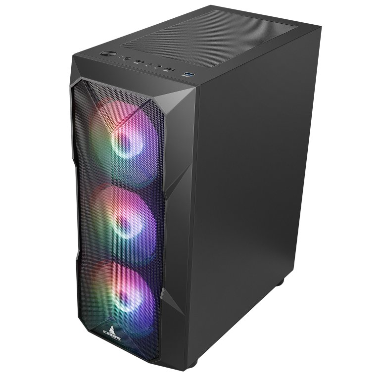 CHASIS ICEBERG FLOW GS 4 COOLERS ARGB / ATX / Vidrio Templado