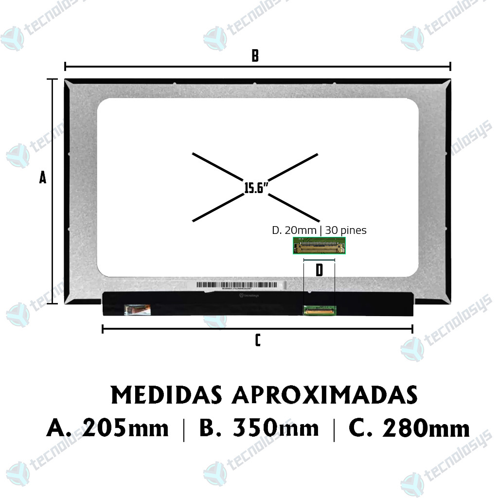 Pantalla Led Ultra Slim 15.6 Pul 30 Pines Asus Nano Edge