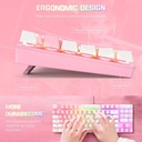 Combo Gamer Teclado y Mouse G26-CW905 Pink Mecánico Onikuma