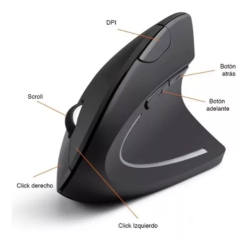 Mouse Vertical Inalámbrico de Pila MOD: C18