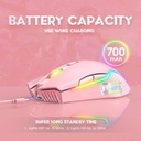Mouse Gamer Inalambrico CW905 Rosa Pink Onikuma