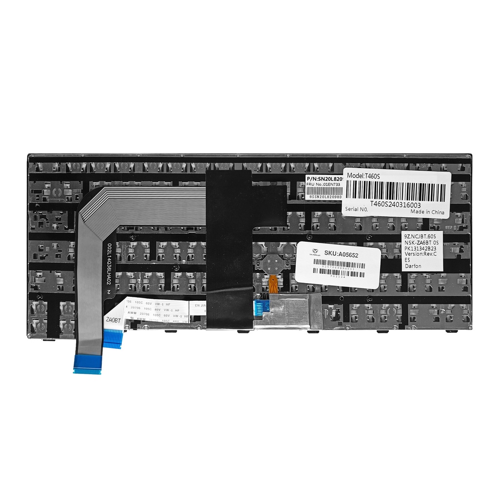 TECLADO LENOVO THINKPAD T460S T470S Negro Español