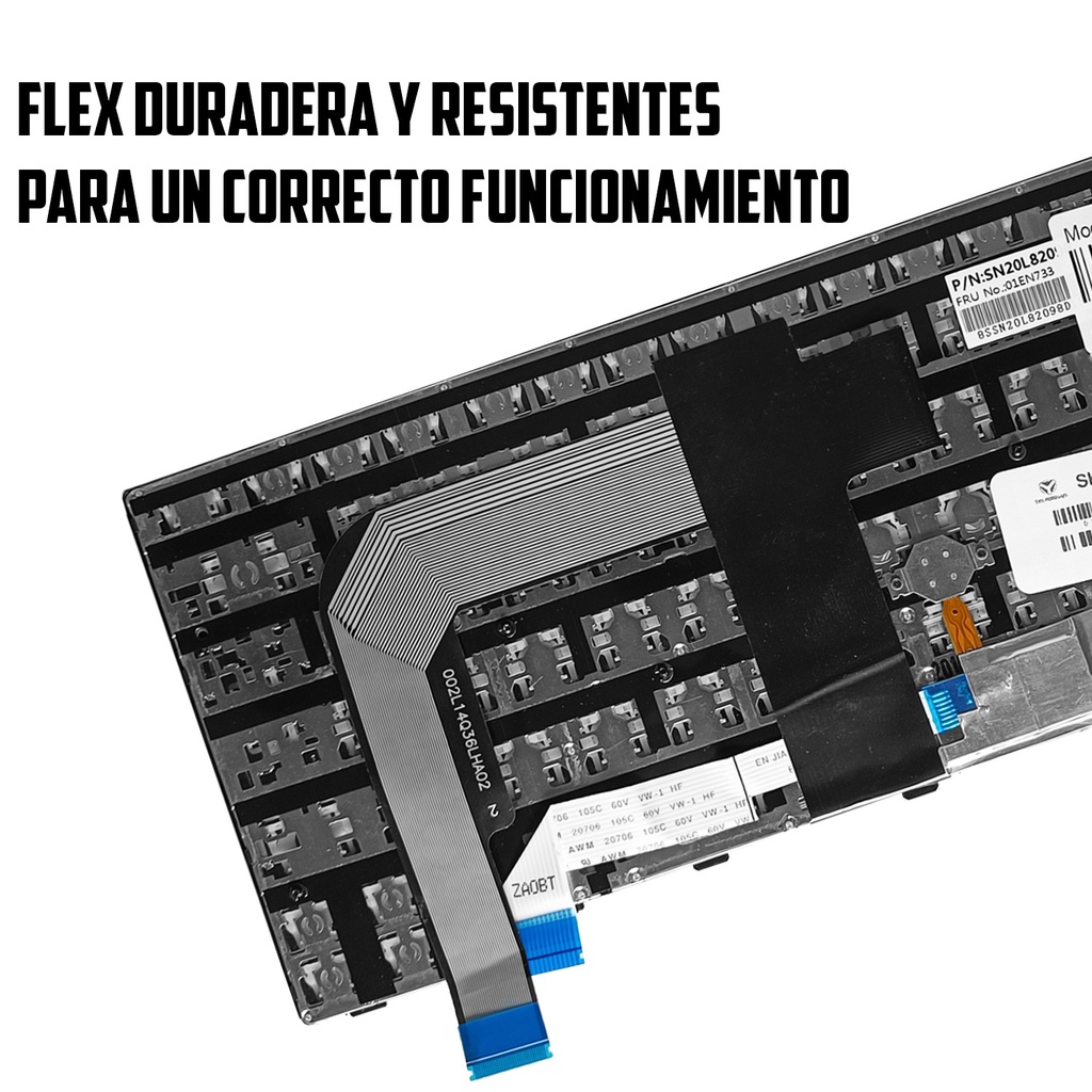 TECLADO LENOVO THINKPAD T460S T470S Negro Español