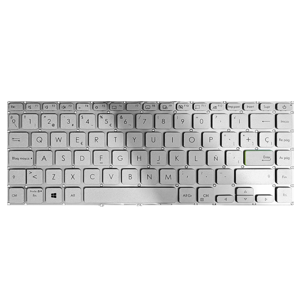 TECLADO ASUS X413 X421 E410 S433 VIVOBOOK S14 PLATEADO