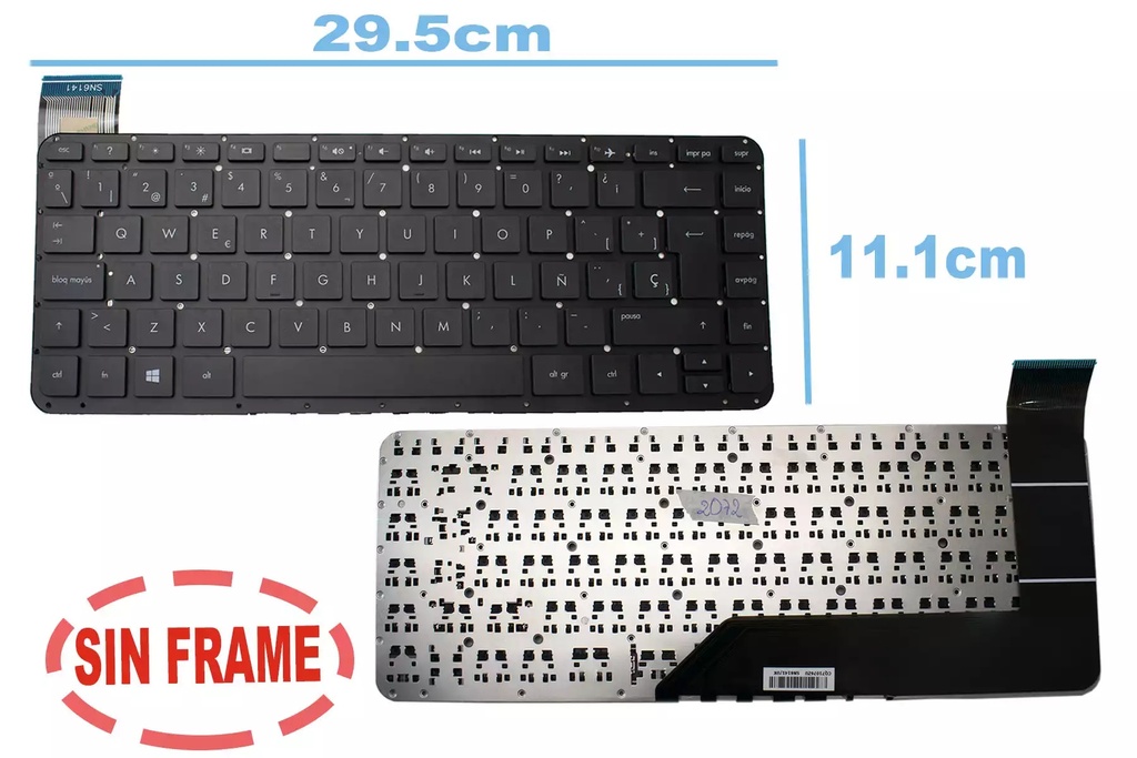 Teclado Hp 14-X 13-C 14-Z028LA 14-P COLOR NEGRO SIN MARCO