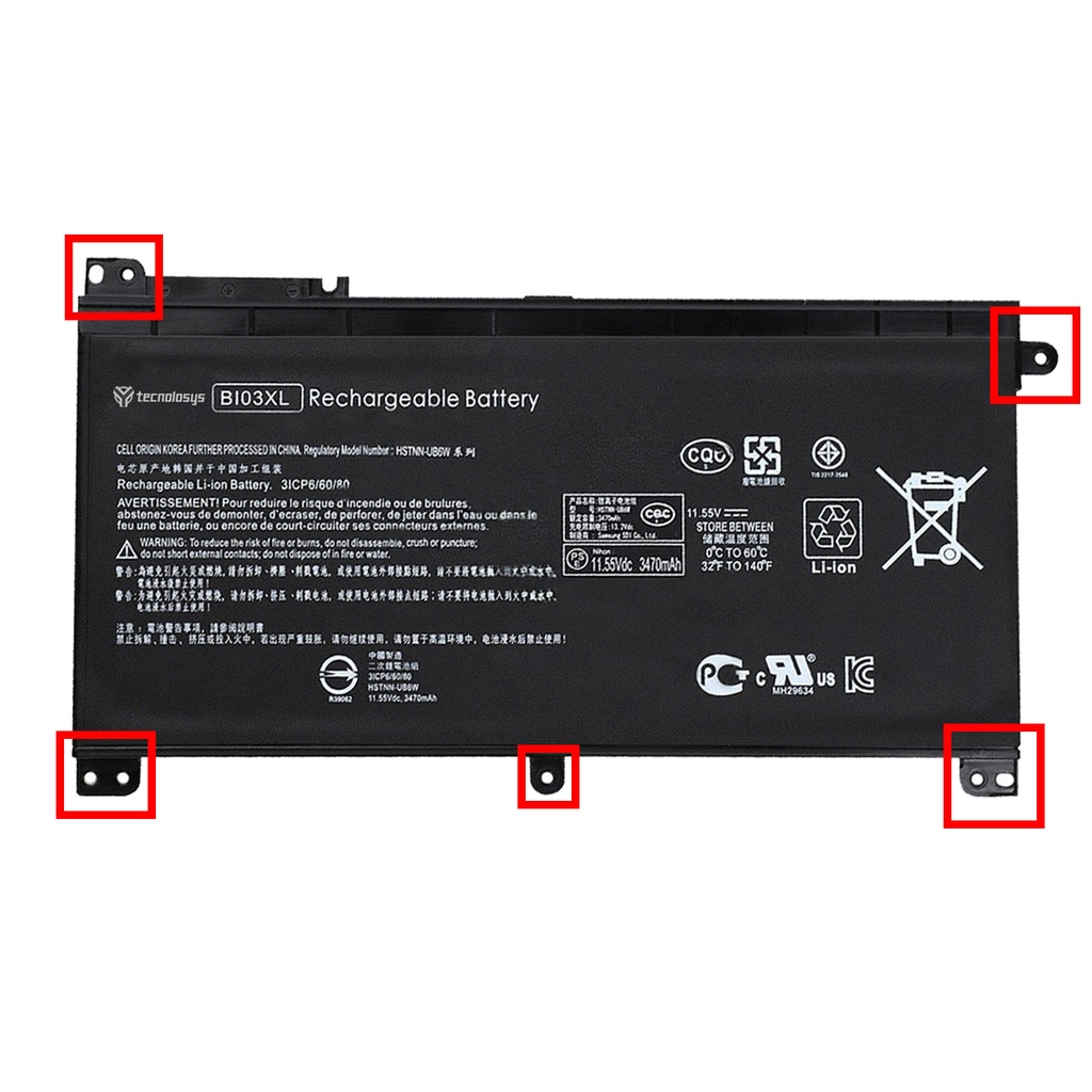 BATERIA HP BI03 BI03XL 14-AX001 13-U116NL 14-CB006NA 14-DS0010NR